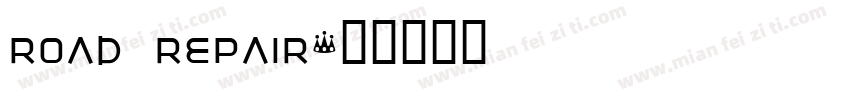 road repair字体转换